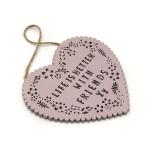 Home Decor Wooden Wall Plaques Love Shape , Wooden Craft Signs With Sayings