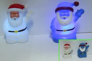 Quality Christmas LED Flashing Santa Light Up Bath Ducks / Dolphin Night Light Luminous Toy wholesale