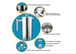 304 Double Wall French Press Tea Double Wall Coffee Plunger 51oz