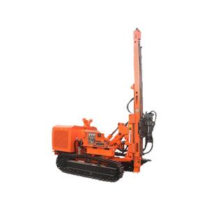 Quality 84KW Crawler Mounted Solar Pile Driver 4 Cylinders 20 - 100m Bore Depth wholesale