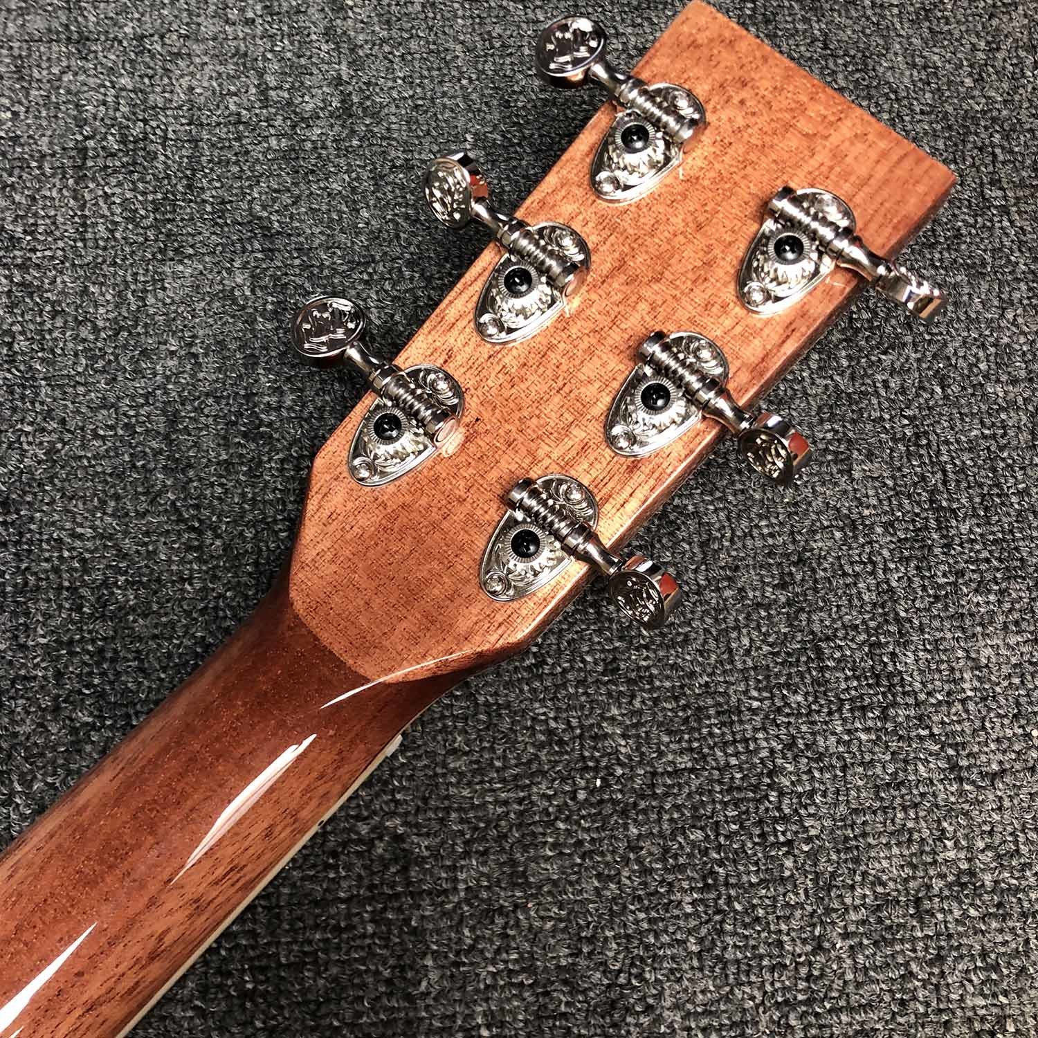 Custom 41 Inch J-45 Honduras Wood Acoustic Guitar, SOLID BACK SIDE