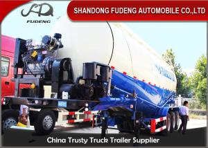 Quality V / W Shape 80 Ton Bulk Cement Semi Trailer For Carrying Cement , Powder , Silos wholesale