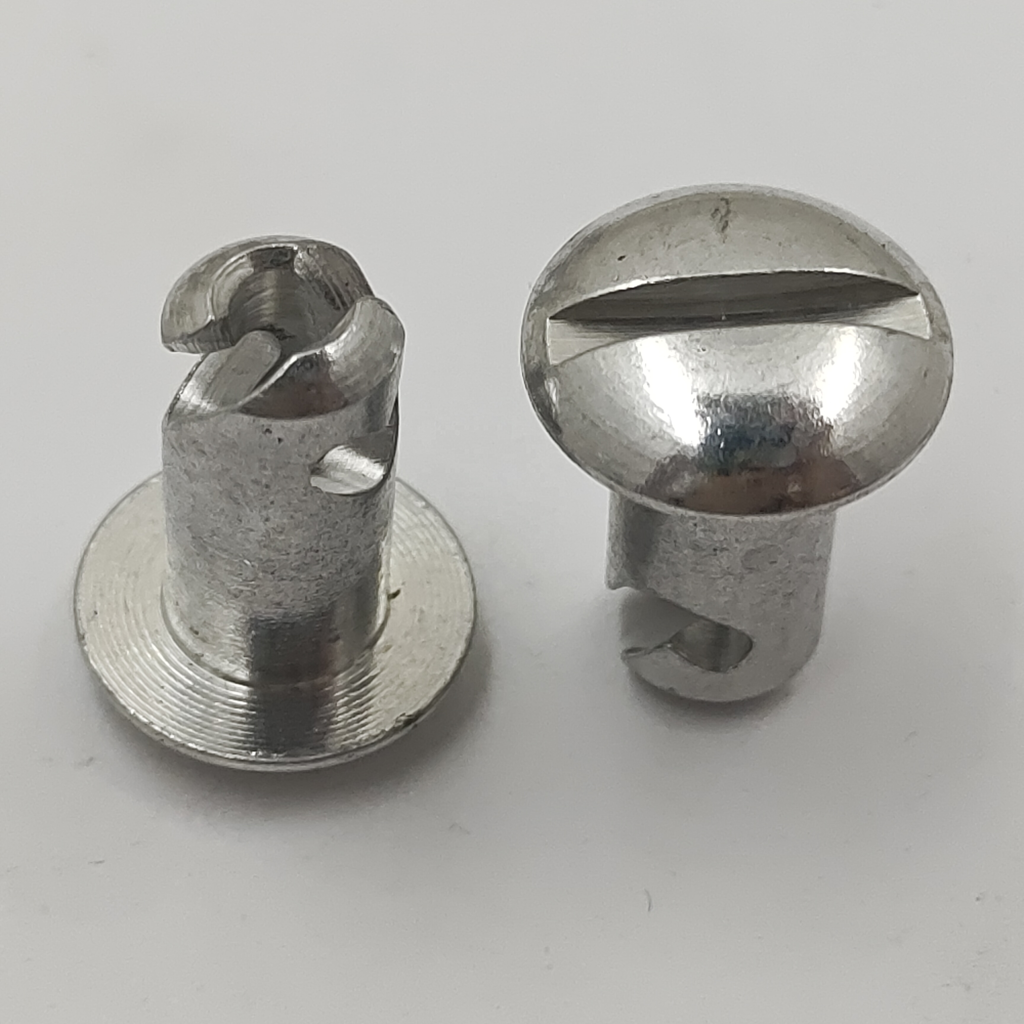 Silver Aluminum 5/16".500" 1/4 Quick Turn Dzus Small Head