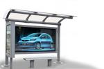 Easy Assemble Stainless Steel Bus Stop 304 Pipe Diameter 114 / 141 / 133MM