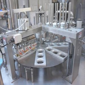 Quality Stainless Steel Plastic Cup Sealing Machine 20-40pcs/Min With PLC Control wholesale