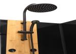 Shower Cabin with White acrylic tray 1200*800*2250cm black aluminium