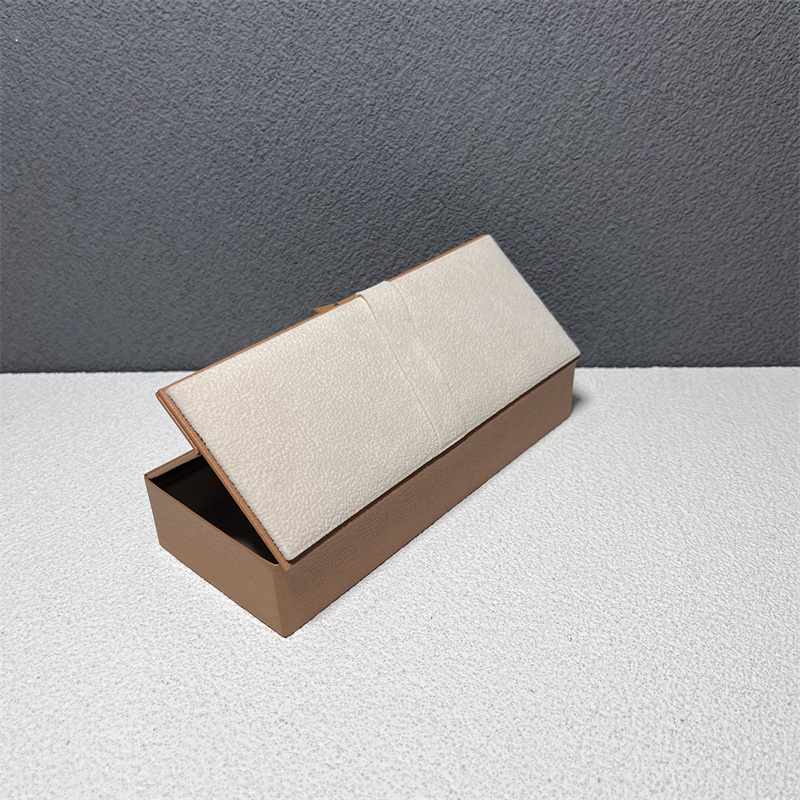 Classial Light Brown PU Gift Packaging Box for Pen Gift