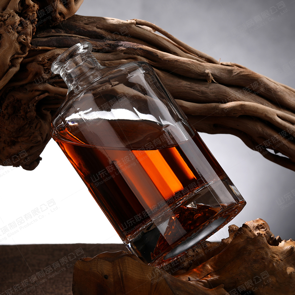 750ml Iceberg Bottle High White Glass Hot Stamping Tequila Vodka Whiskey Brandy Rum