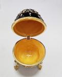 Faberge Egg Jewelry Box Series Hand Painted Jewelry Trinket Box with Rich Enamel