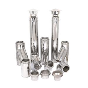 Quality SUS304 Twistlock Double Wall Chimney Pipe by Rolling Welding Stamping wholesale