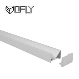 Oblique Illumination Surface Mounted Aluminium LED Profile For Cabinet Lighting 22*12.5