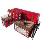 20ft or 40ft Container Houses Custom Made Bar Cafe Hotel Restaurant Store