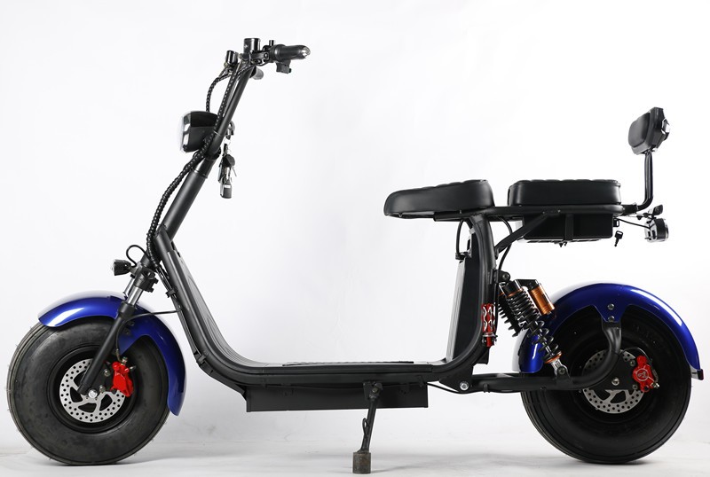 Double Battery Citycoco Big Wheel Electric Scooter 1000W With Hydraulic Disc Brake