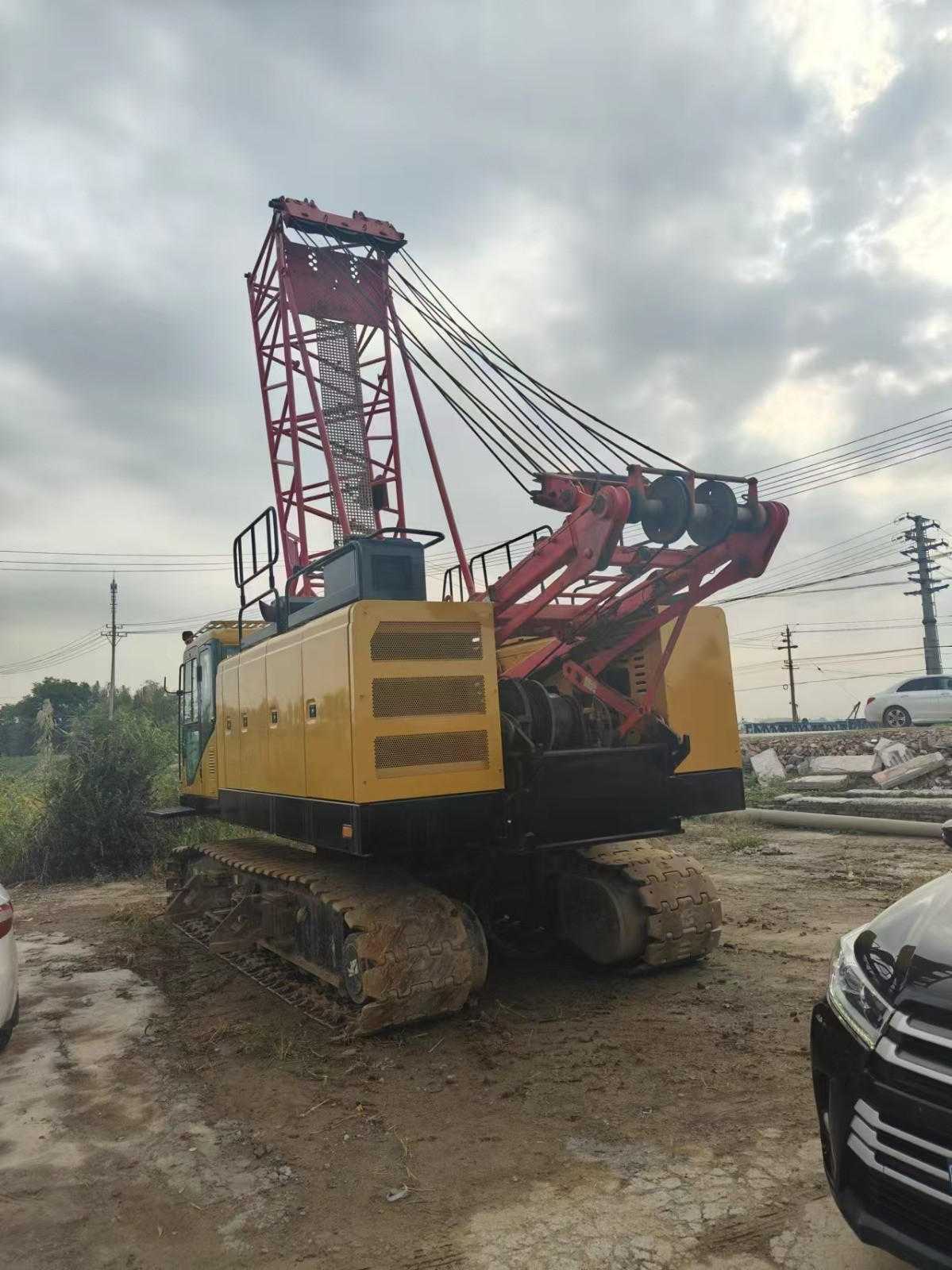 2020 Model Second Hand Crawler Cranes 60t Crawler Crane SANY SCC600A Boom 37-49m