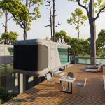 Luxury Moveable Container Resort House High Quality French Prefab Office for