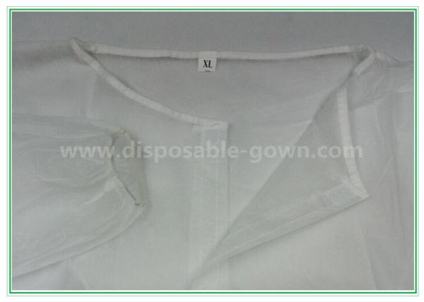 Medical Non-Woven Disposable Lab Coats/Lab Coat For Workers With White Or Blue