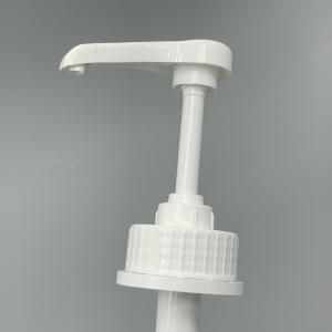 Quality Food Safe Plastic White 43mm Bottle Pump Dispenser For Syrup wholesale