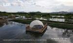 Luxury Geodesic Dome Hotel Glamping Tent Tube Type Water Resistant