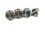 6.4mm Shank Length Wheel Hub Bolts Straight Flower Thread Direction Head Height