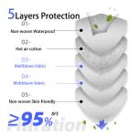 5 Ply Protective Hygiene Dustproof KN95 Face Mask