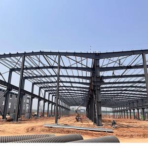 Quality Multi Story Steel Structure Welding , Commercial Building Prefab Steel Construction wholesale