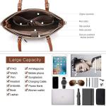 Vintage Womens Leather Messenger Bag 15.6 Inch Laptop Tote Bag