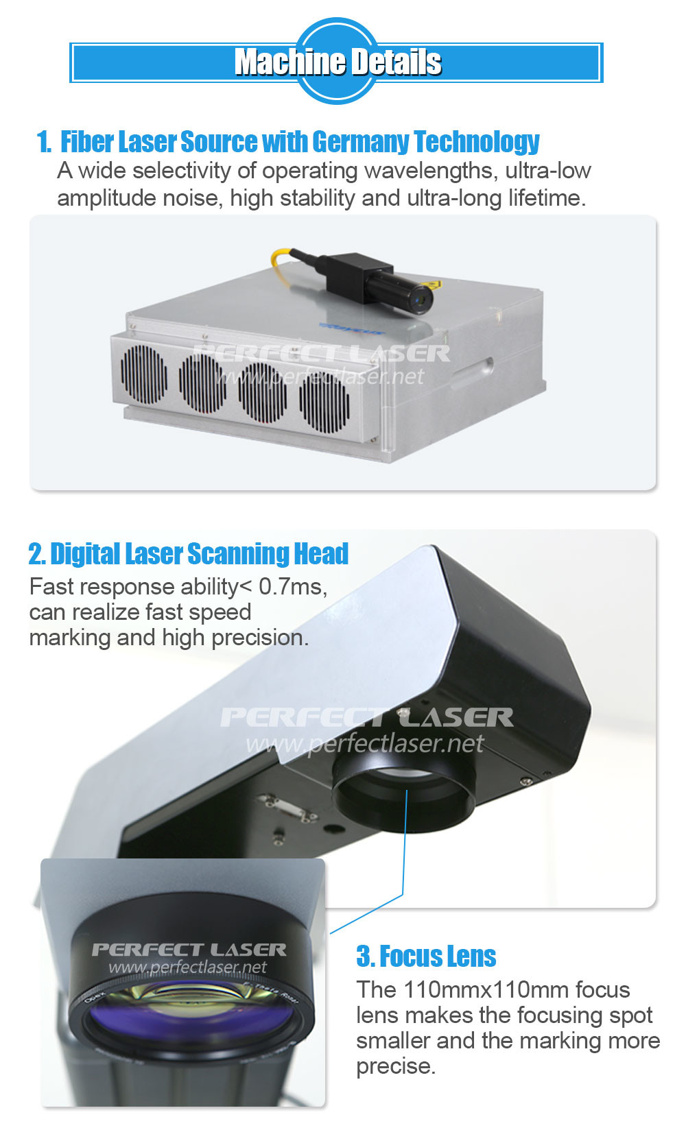 Air Cooling High Accuracy Fiber Laser Marking Machine For Automobile Parts / Laser Coding Equipment