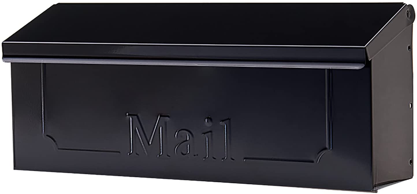 Wall Mount Locking Mailbox Waterproof Iron Mental Address Numbers Mail Box Outdoor
