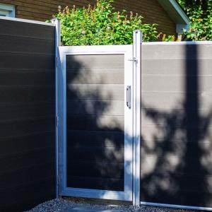 Quality Modern WPC Gate Panel Rotproof WPC PVC Sheet Weather Resistant wholesale