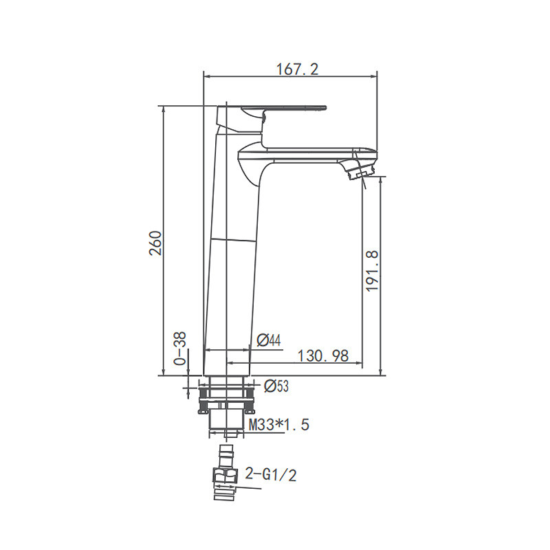 Washroom Basin Faucets Design Single Handle Water Tap Brass Body Counter Top Faucet Taps