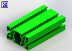 Quality Green Powder Coating T Slot Aluminum Profile 30 * 60 For Exhibition Shelf wholesale