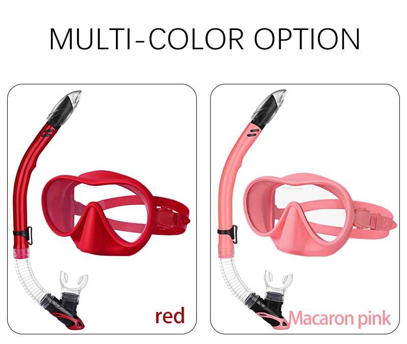 Customized Easybreath Snorkel Mask Diving Goggles And Breathing Tube Set
