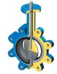 DN 100 PN 16 water butterfly valves SS Body By Lever Operated And Seat is EPDM