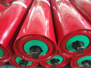 Quality Carbon Steel Belt Conveyor Roller With 206 Bearing wholesale