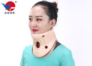 Quality Adult Adjustable Cervical Collar Neck Brace , Pink Color Soft Foam Cervical Collar wholesale