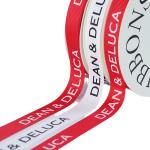 Customized Logo Ink Printed Polyeater Grosgrain Ribbon for Gift Packing