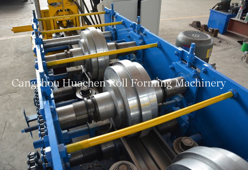 High Precise Roll Forming Machinery Shutter Door Frame 17 Rows 10m / min