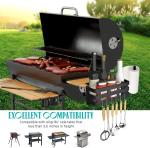 Outdoor Grill Caddy for Griddle Prep Cart Space Saving BBQ Accessories Storage