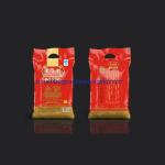 Vacuum Bag with handle for Rice Packaging, Thailand Basmati Plastic Rice bag