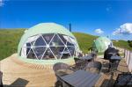 Luxury Camping Site Geo Dome Tent , Transparent Dome Tent 30 Square Meters House