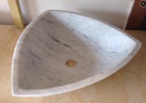 Quality Arabescato White Marble Basin / Bathroom Wash Sink Wood Vein Marble Basin wholesale