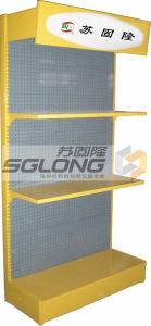 Quality Metal Supermarket Display Racks Gondola Storage Shelf System ISO9001 Certification wholesale