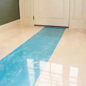 Quality Self Adhesive Temporary Plastic Blue Transparent Polyethalene Anti Dirt Dust Waterproof Floor Protection Film For Tile wholesale