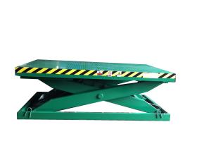 Quality Green Color,1600mm Height Scissor Lift Dock Leveler 2500mm*3000mm Table Size wholesale