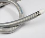 ID38mm OD55mm Rubber Cover Ptfe Convoluted Tubing For Hot Air Oil