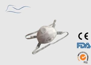 Quality FFP3 White Asbestos Dust Mask , Non Woven Disposable Face Protection Mask wholesale
