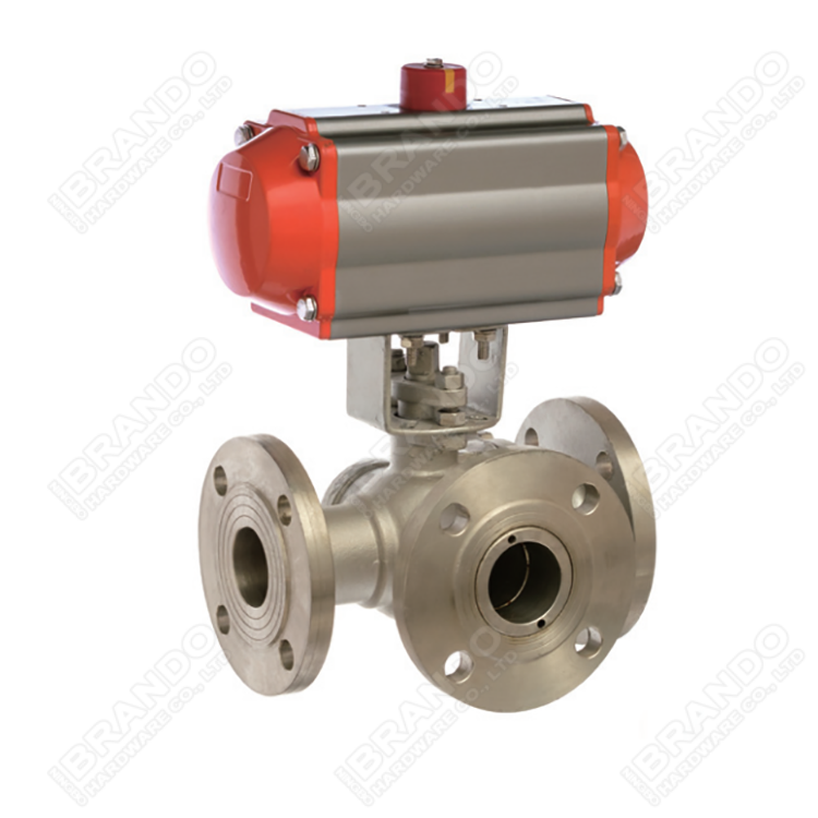 Pneumatic Actuator Butterfly Valve With Limit Switch Solenoid Valve