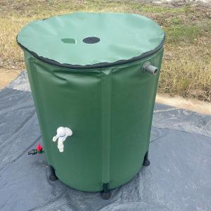 Quality 380L PVC Tarpaulin Collapsible Portable Water Storage Tank for Farm Garden Agriculture wholesale