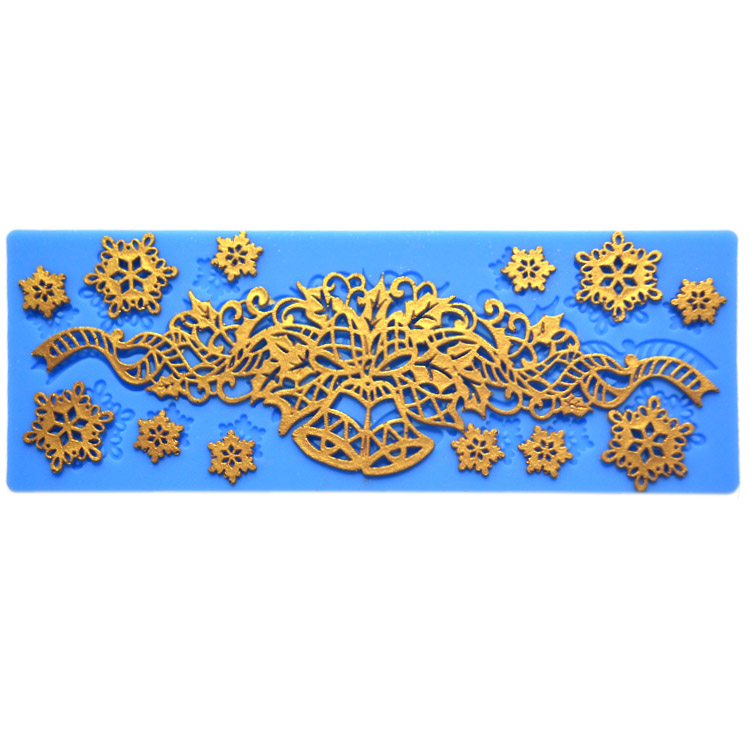 Edible Flexible Silicone Baking Utensils Cake Lace Mats Disposable Customized