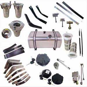 Quality Shacman Truck Parts Aluminum Alloy Fuel Tank Assembly DZ91259550600/DZ9114552790 with 400L/600L for Delong Truck Replacement wholesale